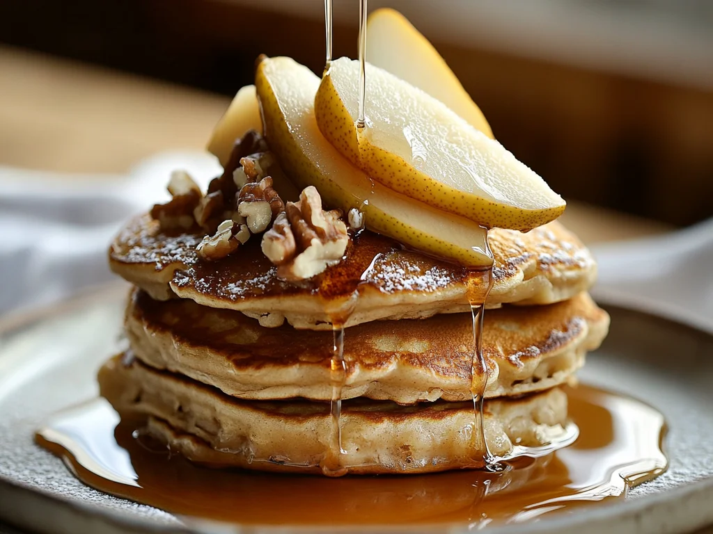 Pancakes aux Poires et à l'Érable
