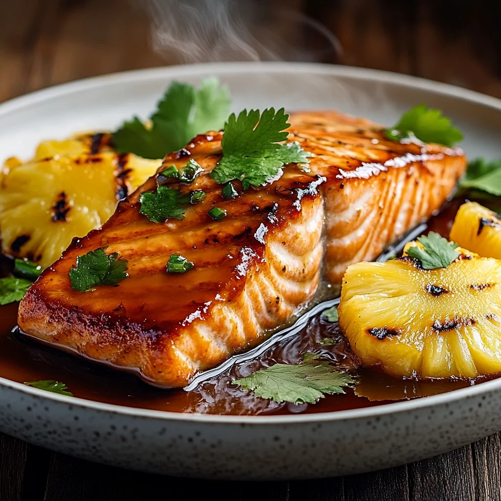 Saumon au Sirop d'Érable et Ananas